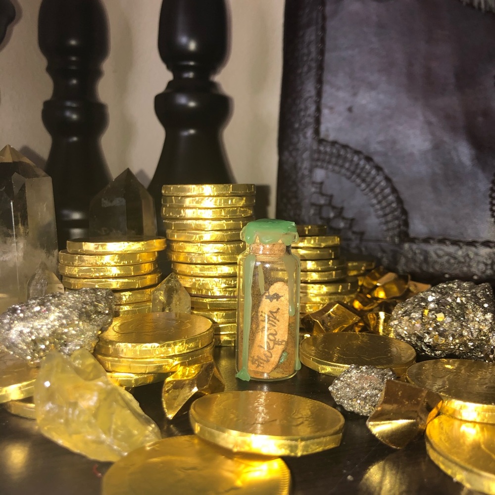 Money jar for wealth and abundance